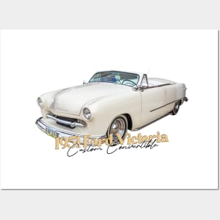 1951 Ford Victoria Custom Convertible Posters and Art